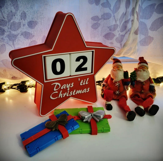 Advent Calendar Star Christmas Countdown Timer