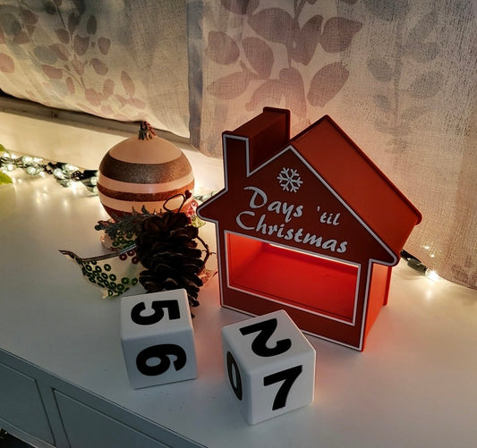 Advent Calendar Christmas House Countdown Timer