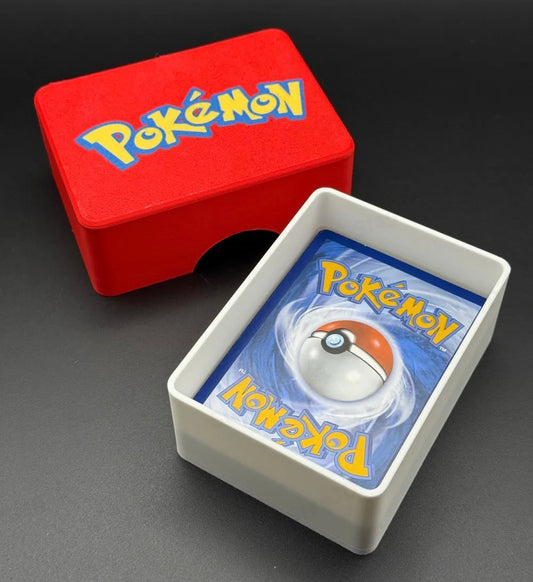 Pokemon Card Storage Box | Holds 100 Cards | 3D Printed Case | Gift for Gamers | Pokeball Deck Box