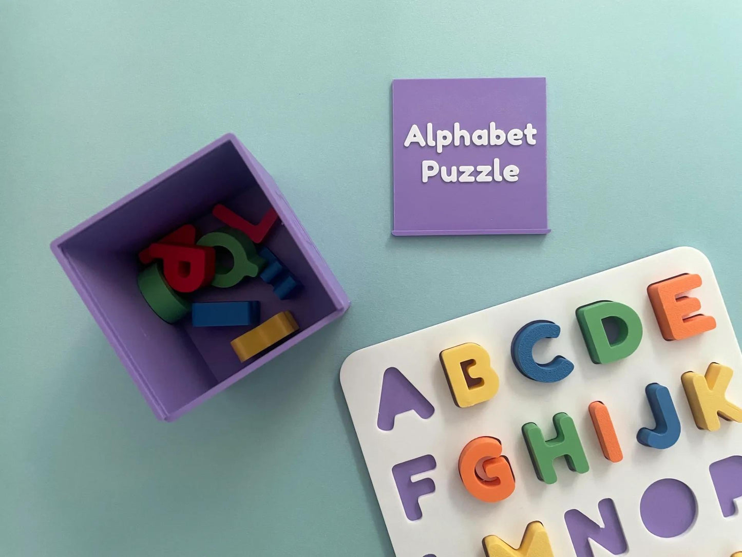 Plastic Alphabet Puzzle for Toddlers | ABC Learning Toy | Educational Letter Puzzle for Kids | Gift for Preschoolers