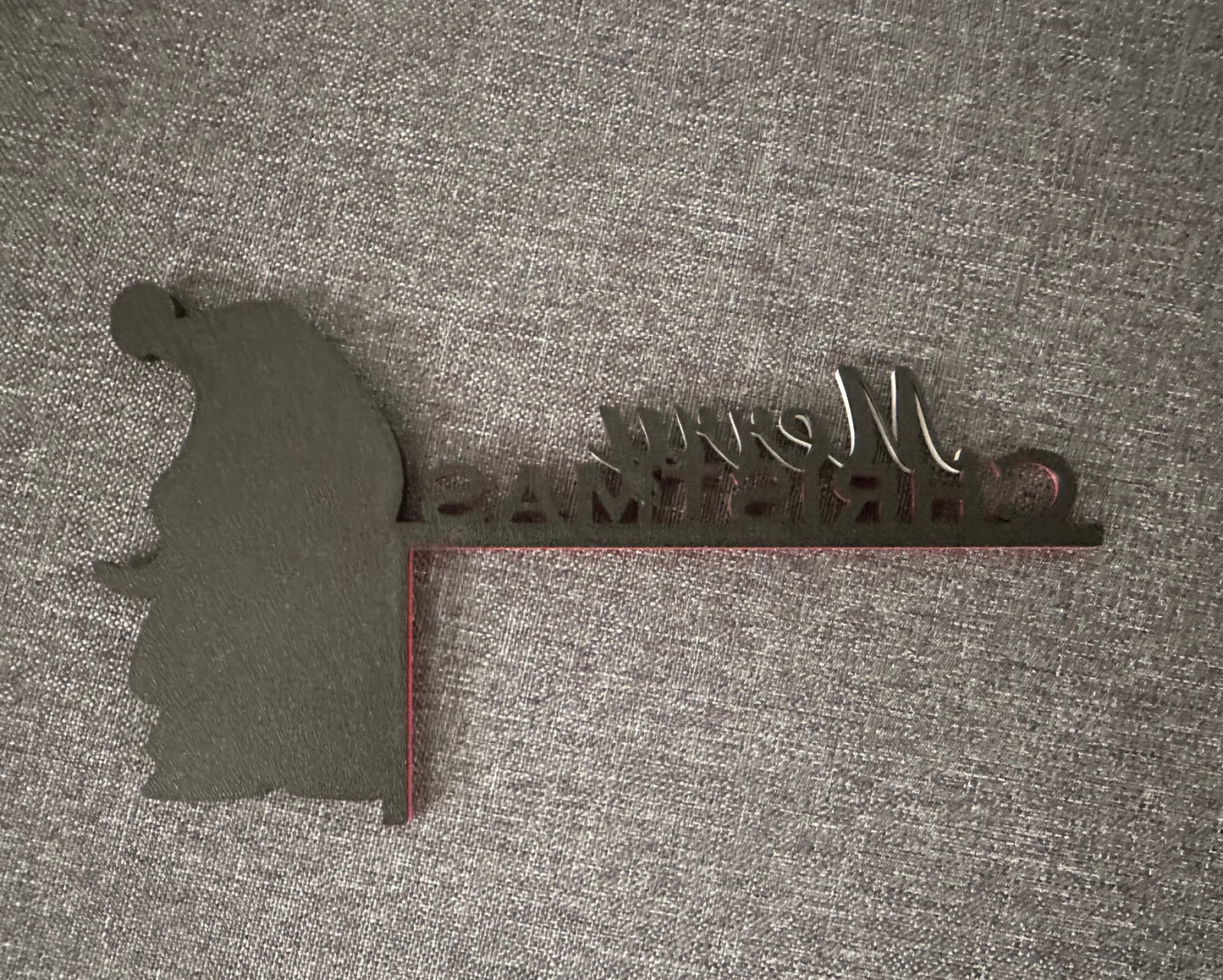 Merry Christmas Gnome Gonk Door Corner Sign | 3D Printed Christmas Decor | Holiday Door Decoration | Festive Ornament