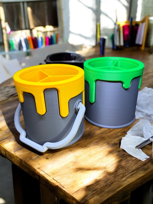 Drippy Paint Desk and Artists Organiser | Available in Multiple Colours | Artists Gift | Desk Organiser | Art Studio