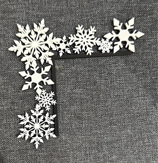 3D Printed Snowflake Light Switch Frame | Christmas Home Decor | Festive Wall Decoration | Winter Room Accent