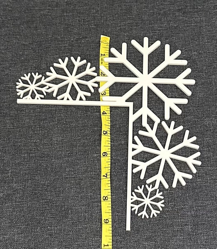 Snowflake Door Corner Decoration | Winter Door Topper | Christmas Snowflake Decor | Seasonal Home Decoration