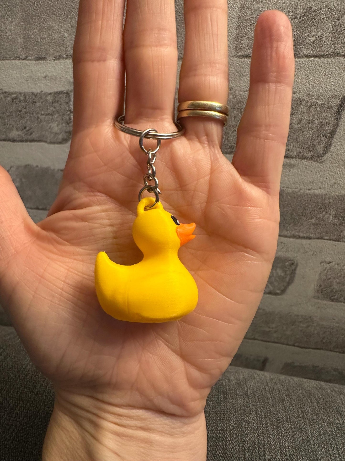 3D Printed Duck Keychain – Cute and Durable Accessory for Bags, Keys, and Gifts