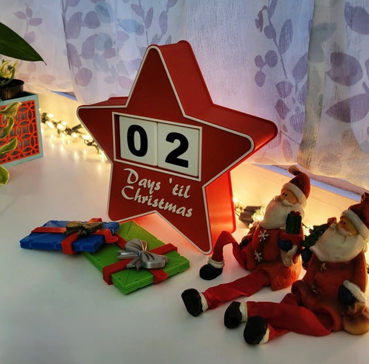 Advent Calendar Star Christmas Countdown Timer