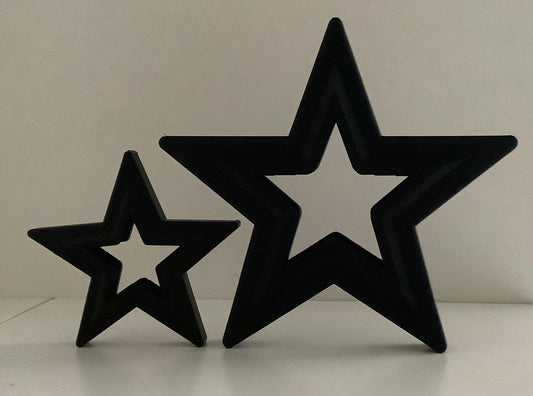 Set of 2 stars home decorations