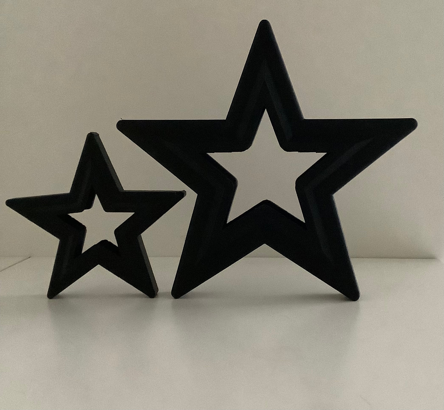 Set of 2 stars home decorations