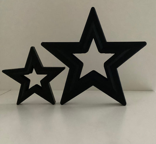 Set of 2 stars home decorations