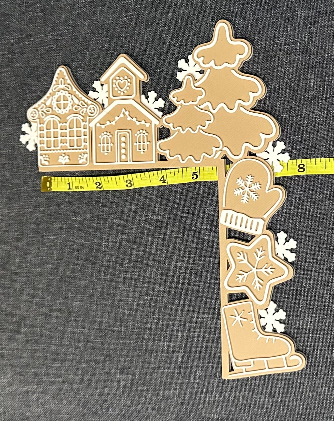 Gingerbread House Door & Light Switch Corner Decoration | Xmas Door Frame Decor | Gingerbread Man Christmas Decoration | Festive Home Decor