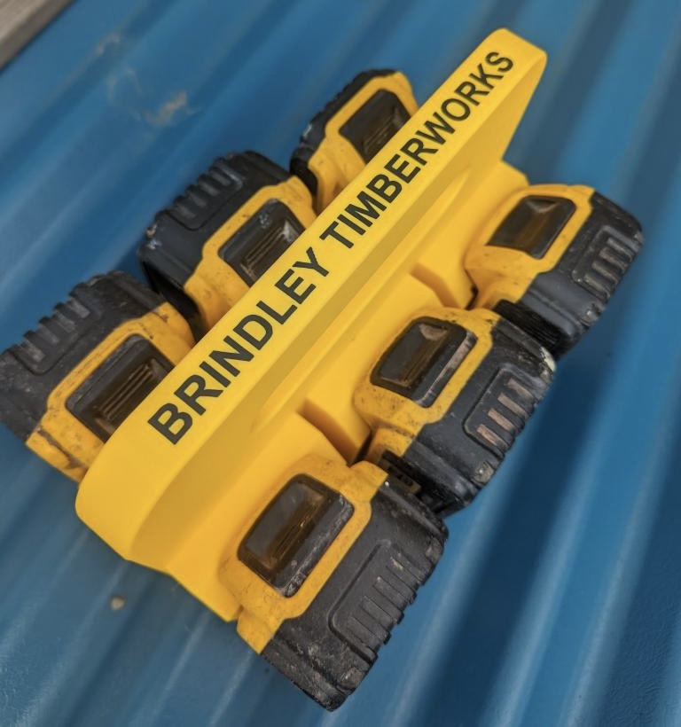 DeWalt XR 18v Battery Carrier for 4 or 6 Batteries | DIY Gift | Builders Gift | Gift For Dad | Personalisable