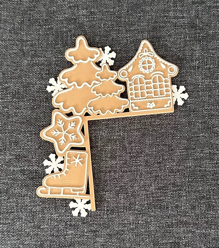 Gingerbread House Door & Light Switch Corner Decoration | Xmas Door Frame Decor | Gingerbread Man Christmas Decoration | Festive Home Decor