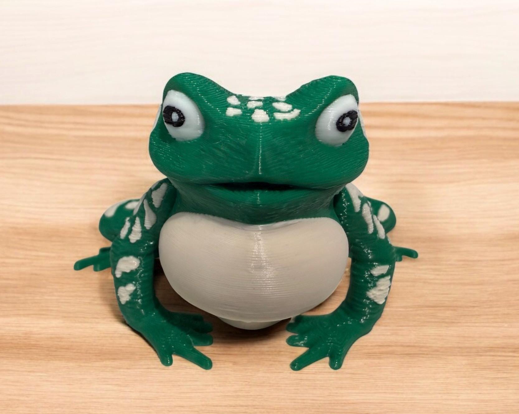 Katie & Harold – Adorable 3D Printed Articulated Frogs | Fidget Toy | Desk Animal