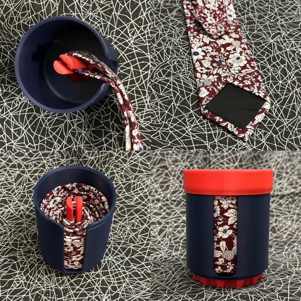 Tie Winder Case | Tie Storage & Travel Organiser | 3D Printed Men’s Gift | Gift For Dad | Fathers Day Present | Business Gift | Masonic