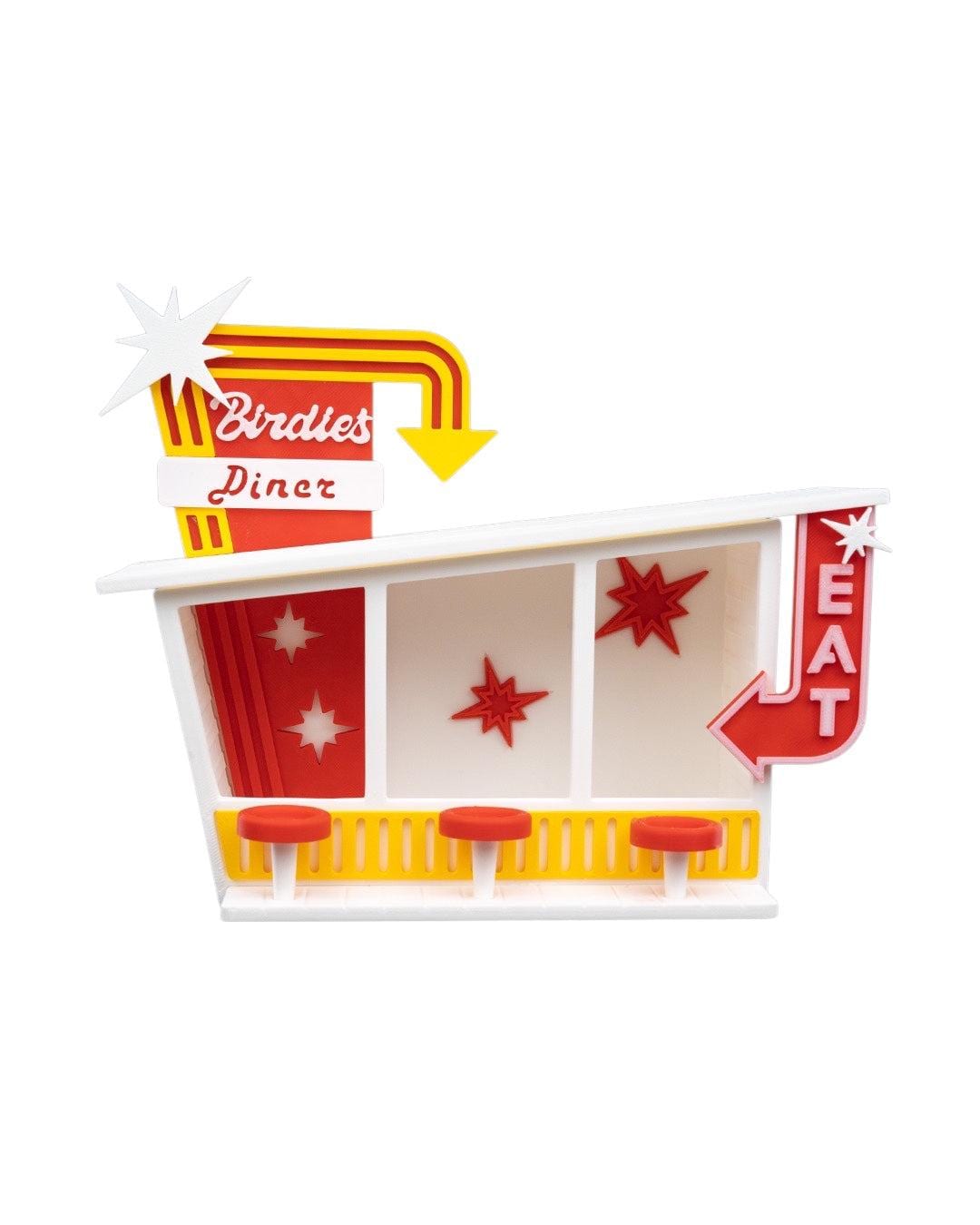 Birdies Diner Bird Feeder | Bird Table | Squirrel Feeder | Novelty Garden Bird Feeder UK | Outdoor Garden Decor | Fathers Day Gift Idea