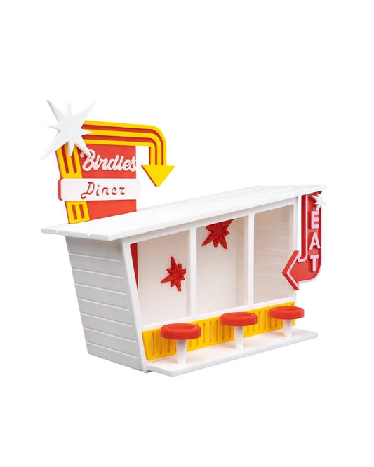 Birdies Diner Bird Feeder | Bird Table | Squirrel Feeder | Novelty Garden Bird Feeder UK | Outdoor Garden Decor | Fathers Day Gift Idea